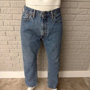 Levi 505 Straight Leg Denim Jeans Size 36 x 30